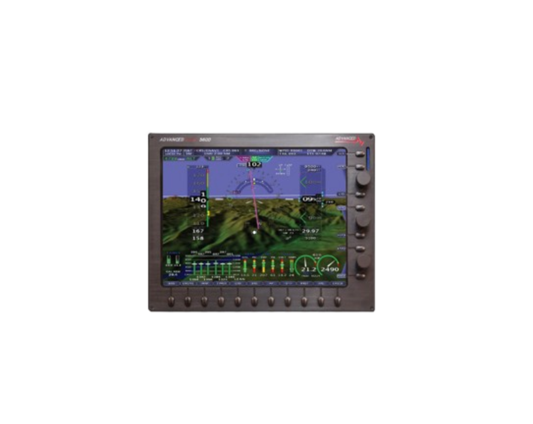 Advanced Flight Systems EFIS installed in an RV-series aircraft panel