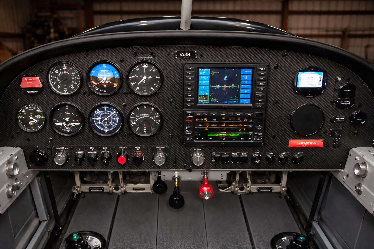 Mechanical steam gauge VFR panel