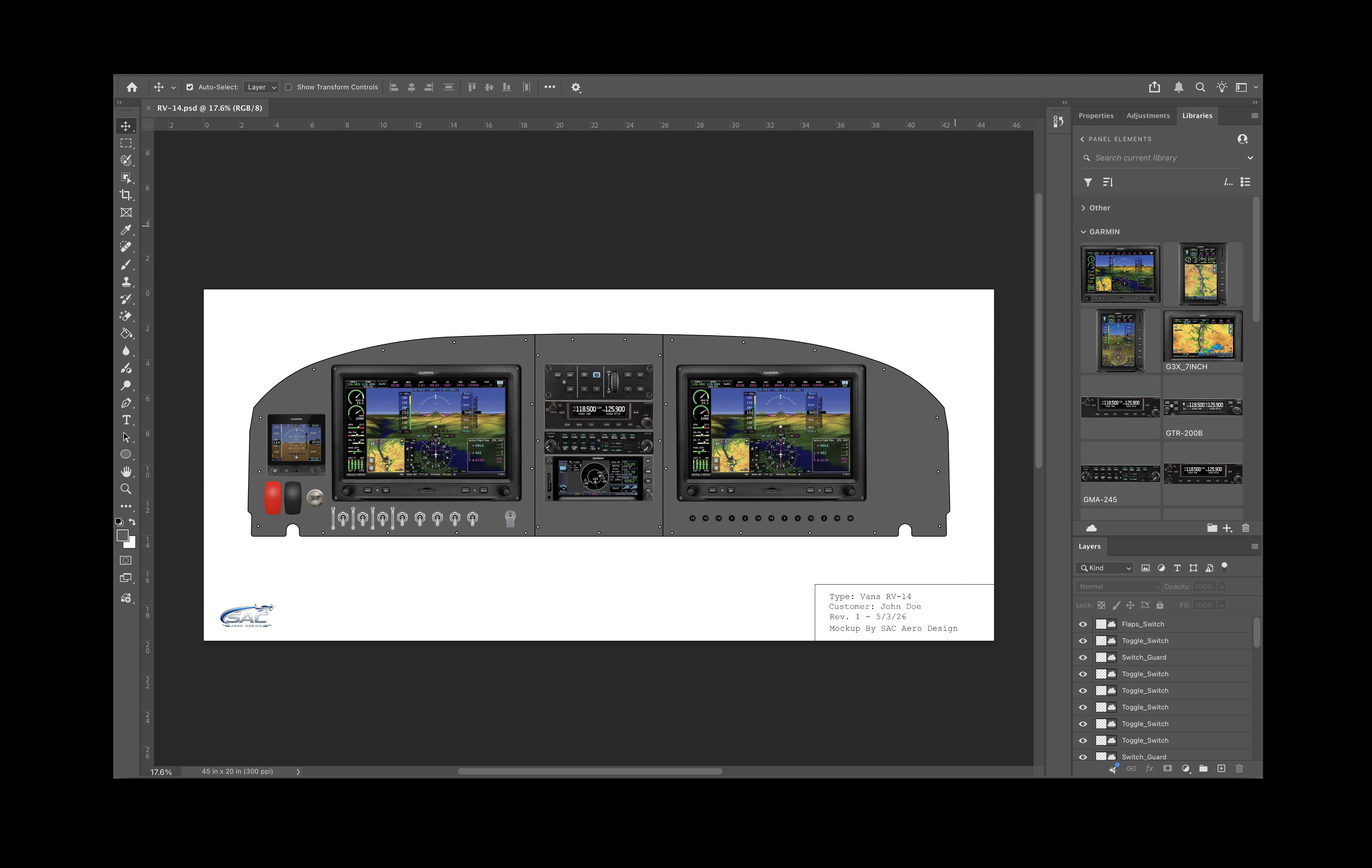 Live avionics panel design consultation session