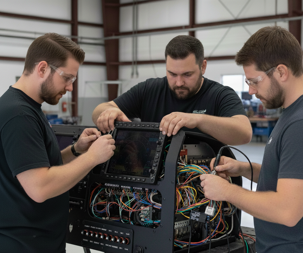 The SAC Aero Design team — veteran USAF avionics specialists